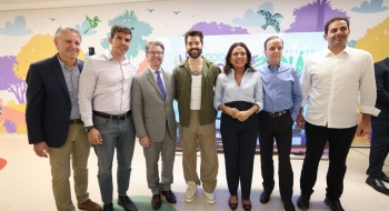 DJ Alok e Gracinha Caiado visitam obras do Cora